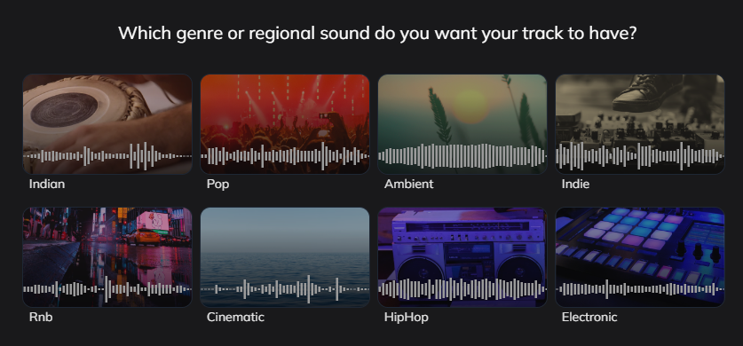 genre selection