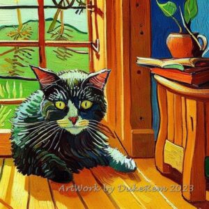 Luna lived in a cozy cottage with her humans...