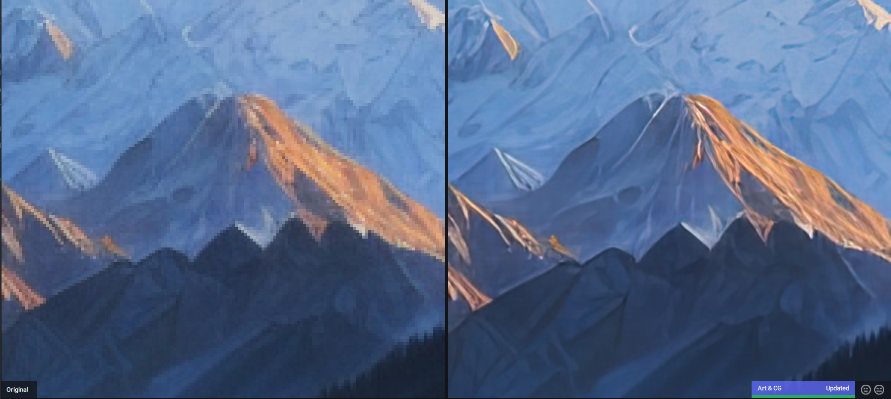 Topaz Gigapixel: upscaling digital art