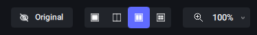 Topaz Gigapixel compare buttons