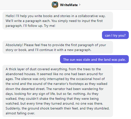 WriteMate test