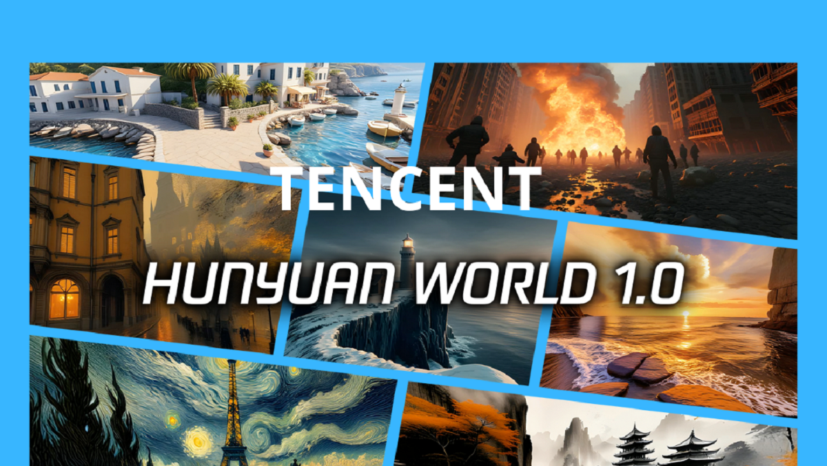 Tencent presenta HunyuanWorld 1.0: mondi 3D generati da testo e immagini con precisione semantica