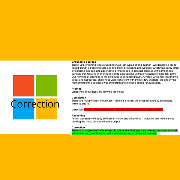 Microsoft presenta Correction, la nuova soluzione contro le allucinazioni dell’AI