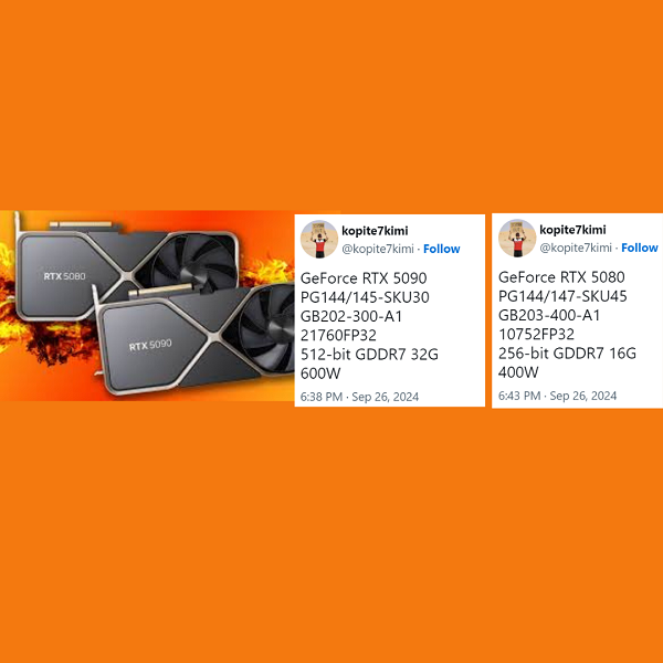 NVIDIA GeForce RTX 5090 e 5080:  GPU Pronte a migliorare le Prestazioni