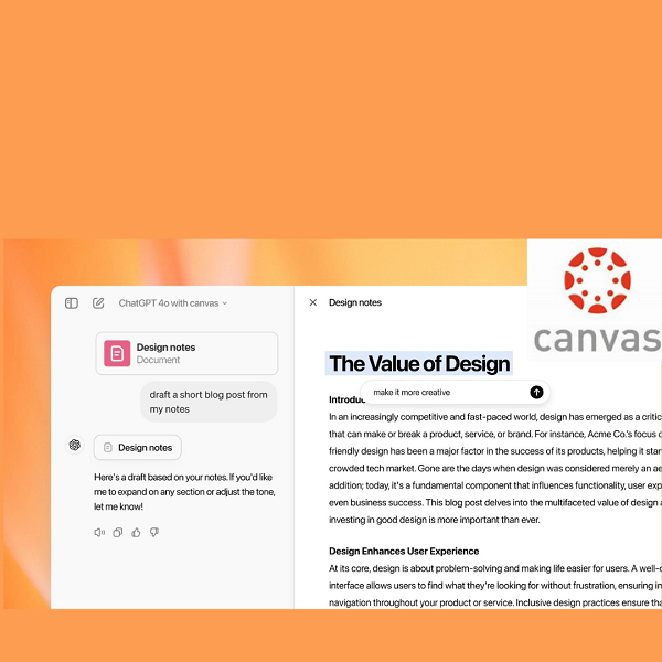 Nuova Interfaccia Canvas per ChatGPT: Collaborazione e Creatività