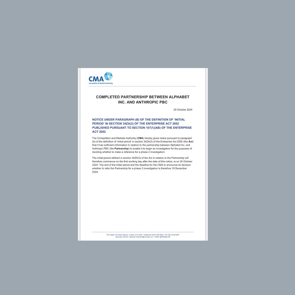 Indagine CMA su Alphabet: Focus sugli Investimenti in Anthropic