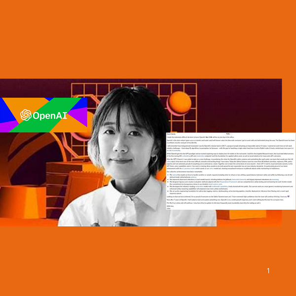 Lilian Weng lascia OpenAI dopo sette anni: un addio che segna il futuro della sicurezza AI