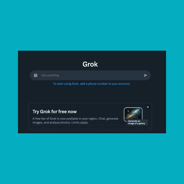 X lancia una versione gratuita di Grok per gli utenti selezionati