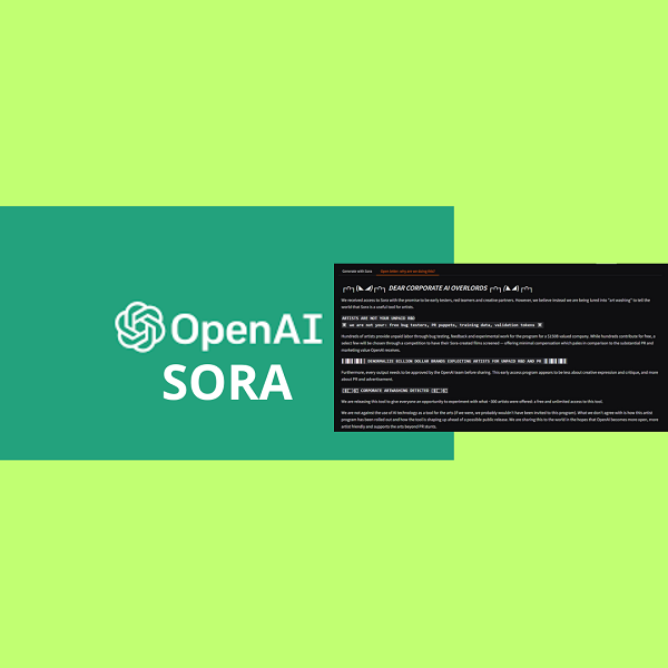 Fuga di Notizie su Sora: OpenAI sotto Accusa per Sfruttamento degli Artisti