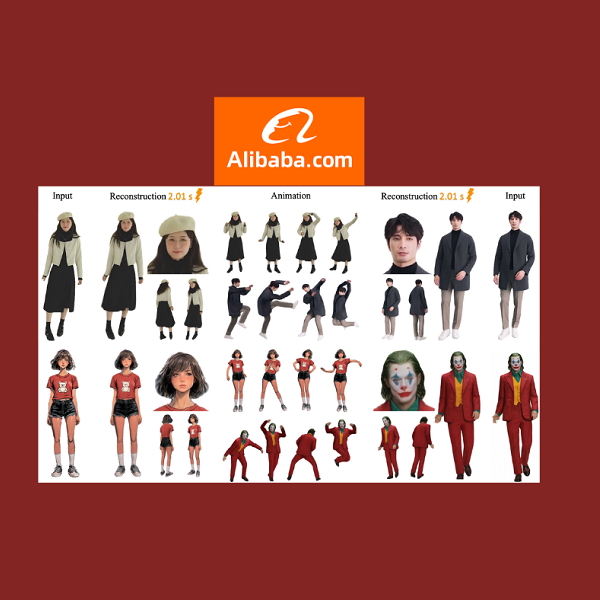 LHM di Alibaba: trasforma una singola immagine in esseri umani animabili in 3D