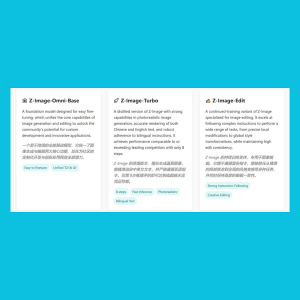 Z-Image, quando l’AI visiva diventa leggera e accessibile