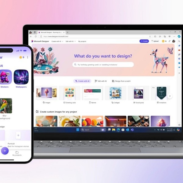 Microsoft Designer: L’App Creativa Alimentata da AI Ora Disponibile su iOS e Android